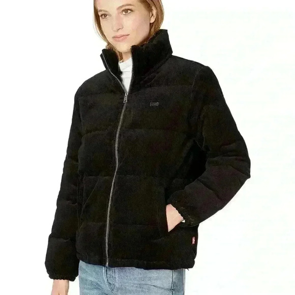 Levi's®Corduroy Stand Collar Puffer - Picture 3 of 7